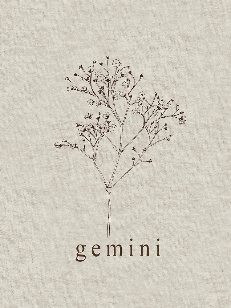 Gemini Botanical Zodiac by mandeegirl17