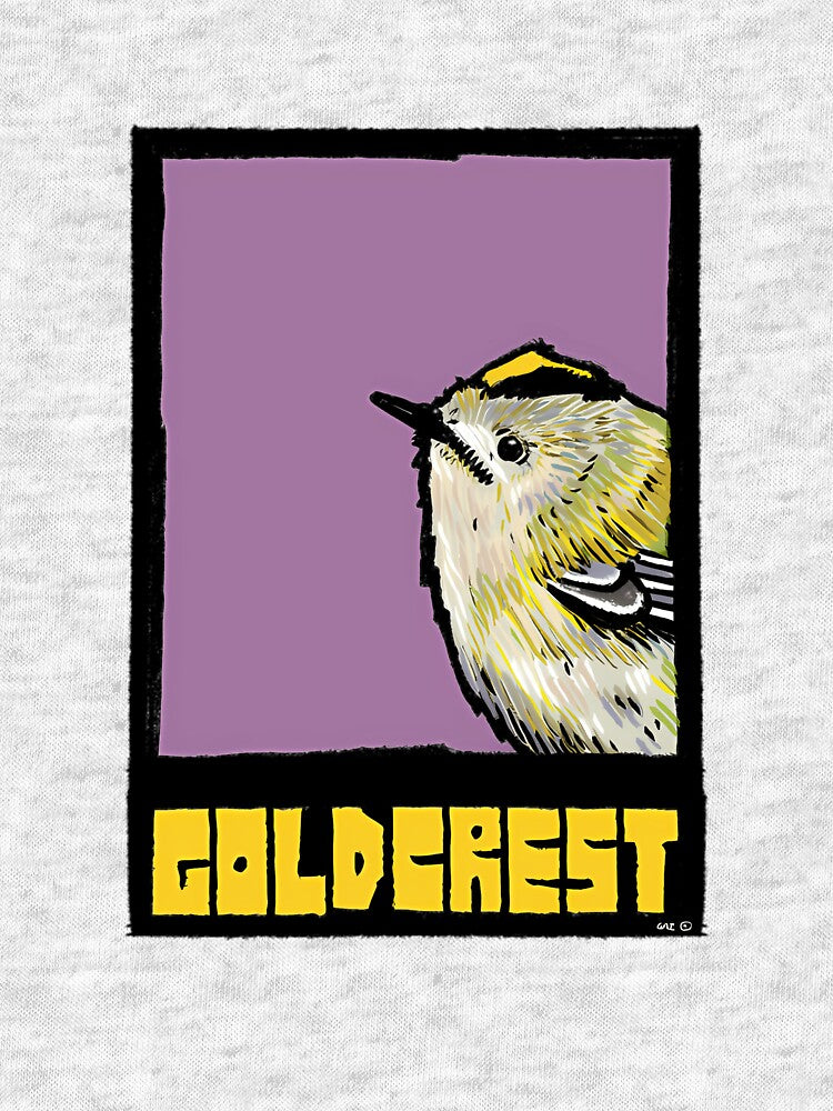 Goldcrest – Bold Modern British Bird by GWARTUKSTORE