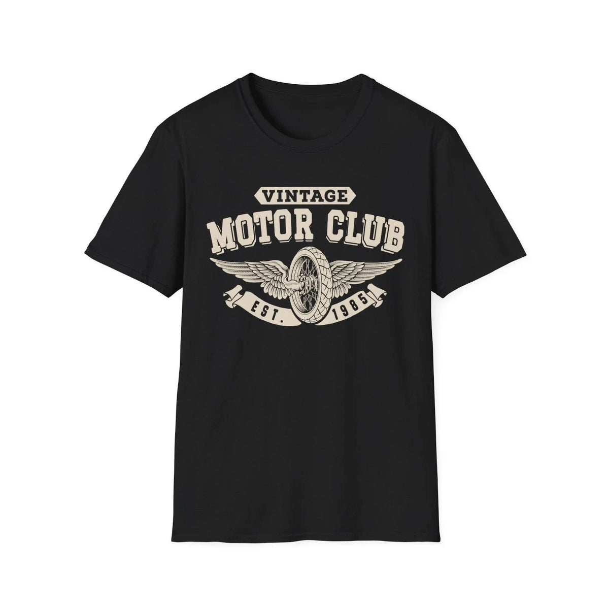 Vintage Motor Club T Shirt Retro Biker Graphic Tee Unisex Cotton Shirt Unisex