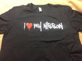 I LOVE MY FITS NISSAN - FUNNY JDM CAR SHIRT - GRAFFITI PRINT - 240SX 350Z 370Z Unisex