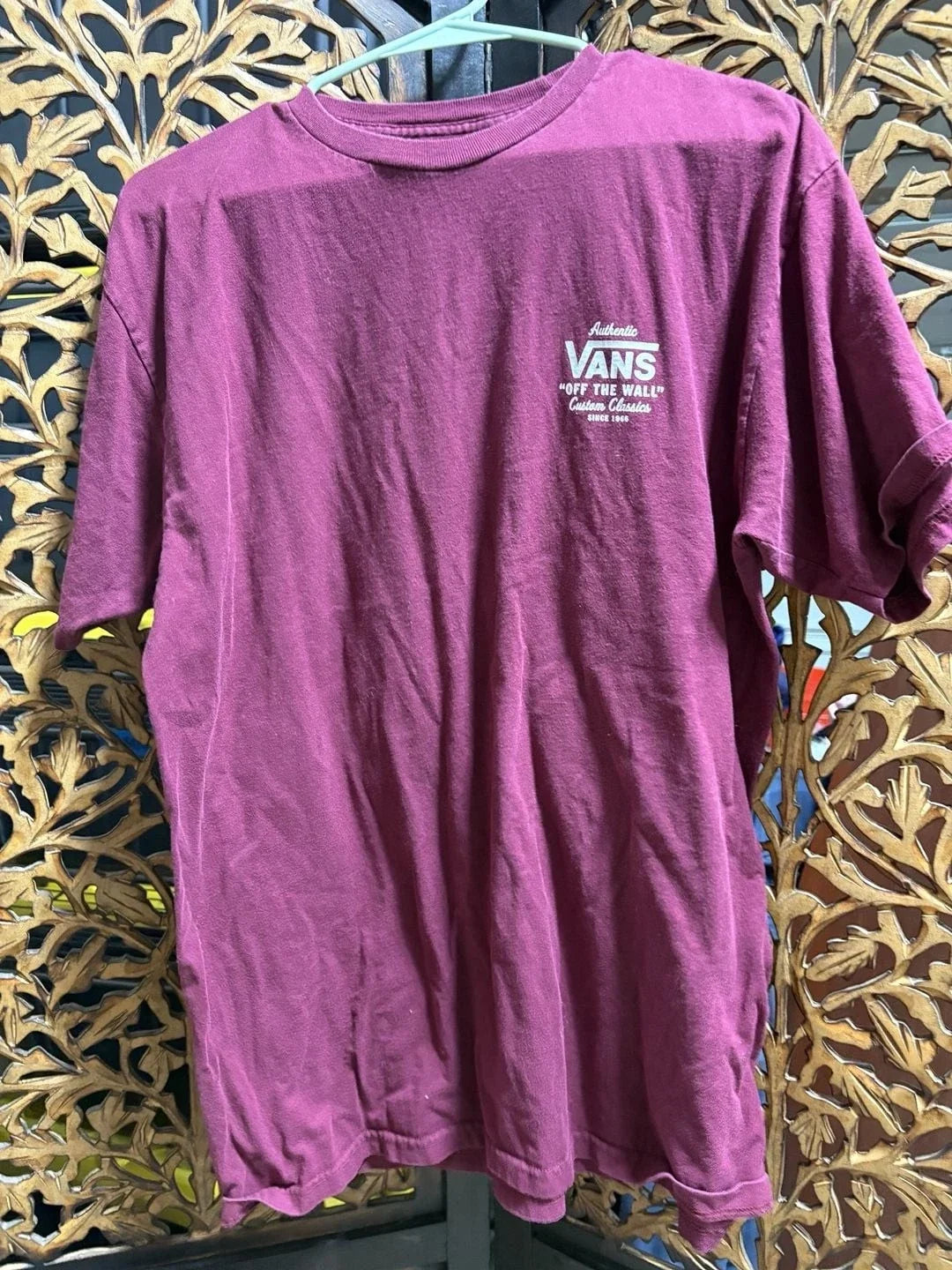 Vans Off The Wall Classic Fit Maroon Size Large Unisex