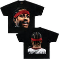 Allen Iverson Vintage Graphic Black 90s Basketball Streetwear Tee Unisex