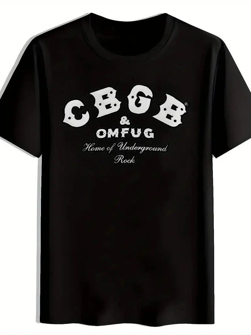 Men's Vintage Rock Band Graphic - CBGB & HOM OF UNDERGROUND ROCK Print, Unisex