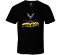 C8 New Vette 2023 Yellow 1 Muscle Sports Car Mid Engine Gift T Shirt Unisex