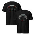 Black vette C6 Z06 Front and Rear Short-Sleeve Unisex Black Unisex