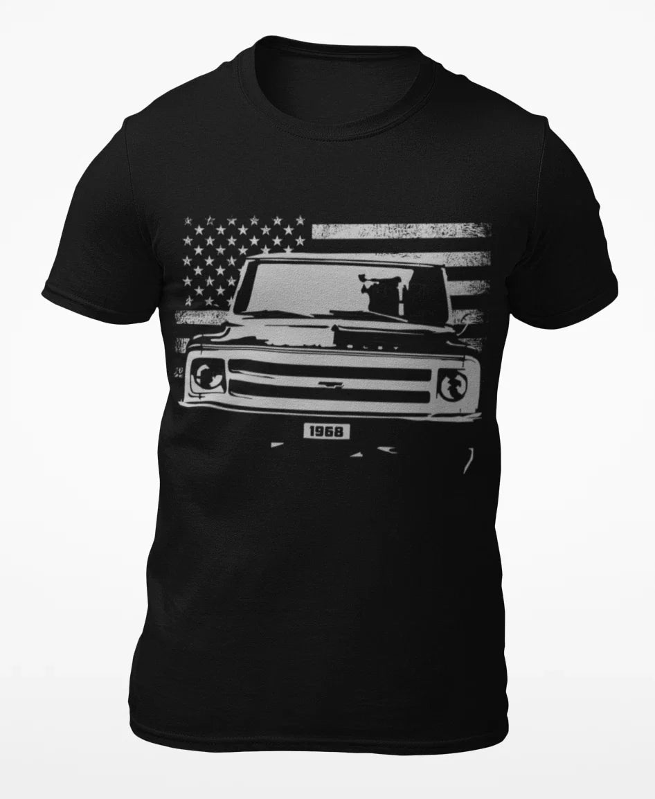 1968 Chevy C10 American Classic Pickup Truck Short-Sleeve Unisex Unisex