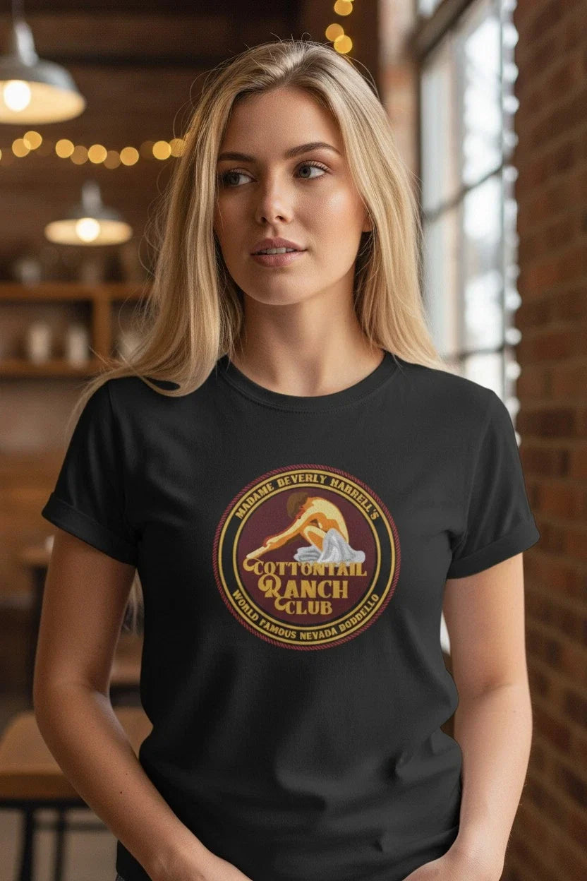 Cottontail Ranch Club , Vintage Nevada Brothel Design, Unisex Casual Wear Unisex