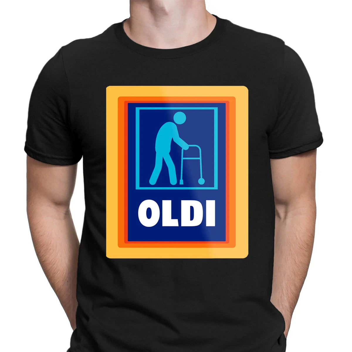 Funny Oldi Novelty Old Hilarious Joke Retro Vintage Mens s Tee Top #GVE6 Unisex