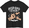 Personalised Best Dad Ever - Custom Name Tee - Father’s Day Gift Tee Top Unisex