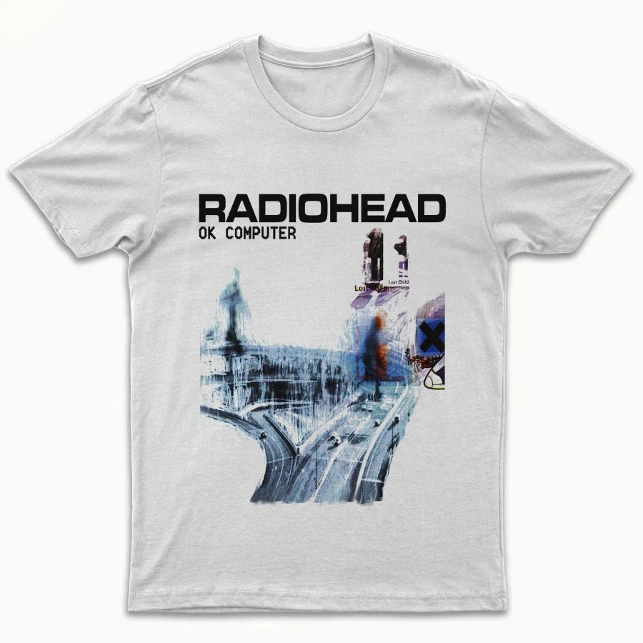 Radiohead Ok Computer T shirt 1997 Nigel Godrich, Colin Greenwood, Thom Yorke Unisex