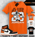 Shirt Matching AJ 1 High OG Shattered Backboard Match Sneaker Vintage Air MJ 23 Unisex