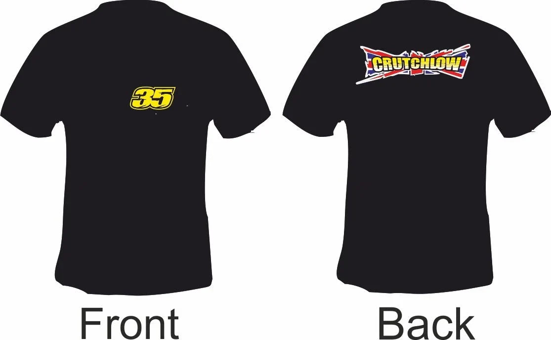 Cal Crutchlow Style Front And Back Printed Motorcycle Printed T Shirt in 6 Sizes Unisex