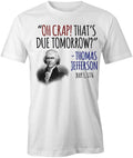 OH CRAP THAT'S DUE TOMORROW TShirt Tee Short-Sleeved Cotton CLOTHING S1WCA165 Unisex