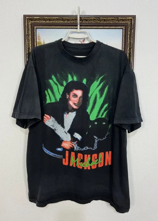 Vintage 90_s Michael Jackson Shirt Rare Jersey Tee Band King Over Print S-5XL Unisex