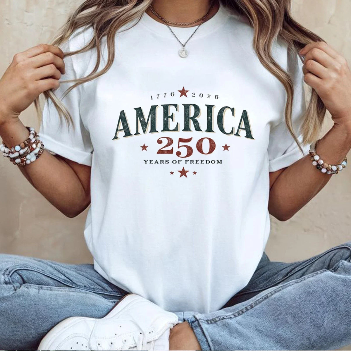 Retro USA 250th Anniversary Tee, America 250 Years of Freedom, 4th of July Tee Unisex