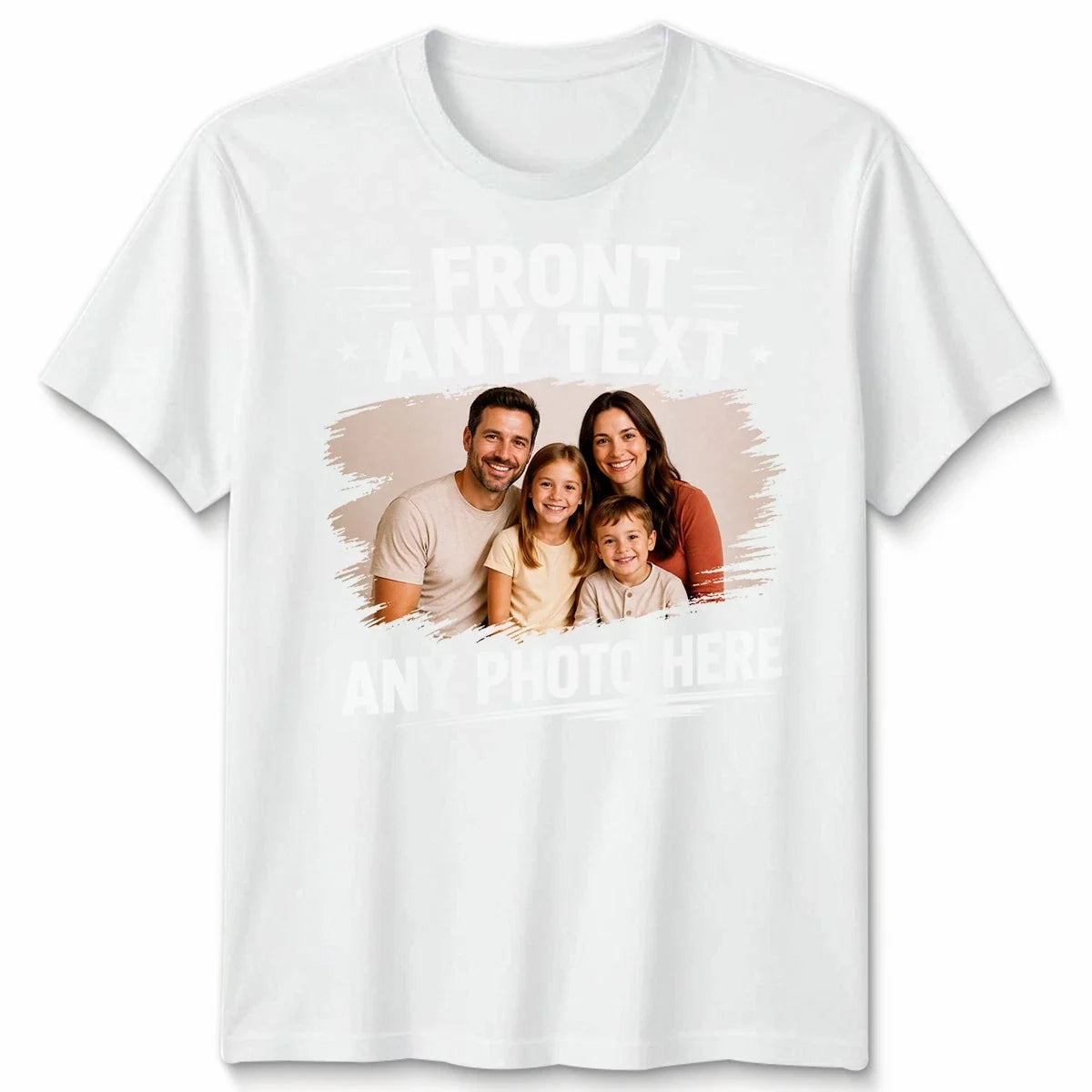 Personalised Unisex T Shirt Custom Your Text Or Design Any Photo Gift Unisex