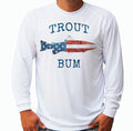 Trout Bum Long Sleeve UPF 30 Fishing Boat Beach Sport UV Protection Gift Unisex