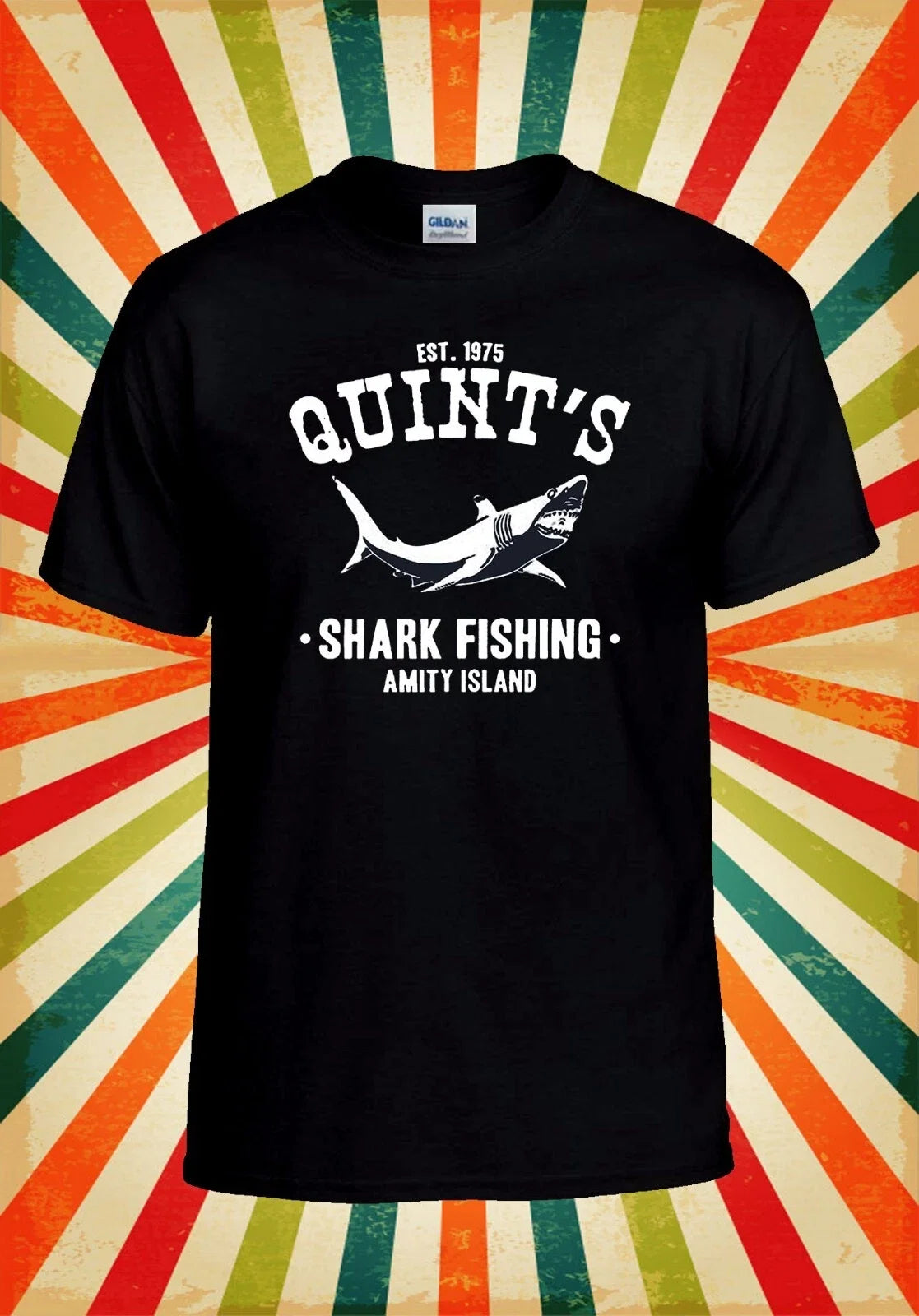 Quint Shark Fishing Amity Island Cool Men Women Unisex Baseball T Shirt Top 2999 Unisex