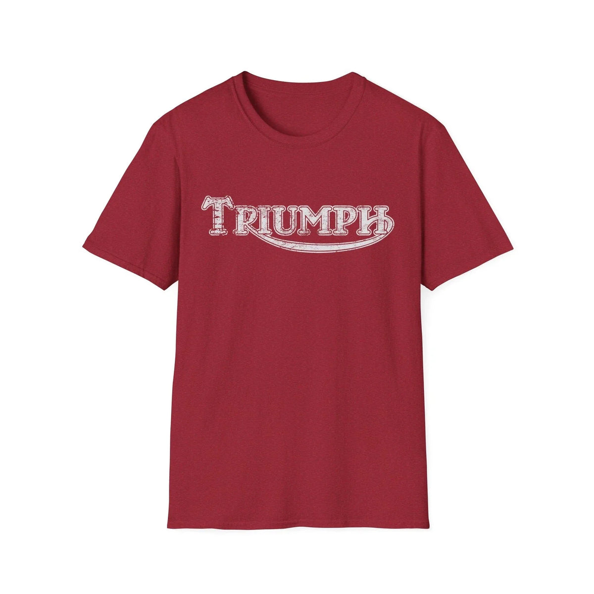 Triumph Motorcycles distressed vintage logo Tee Retro British bike cafe racer Unisex