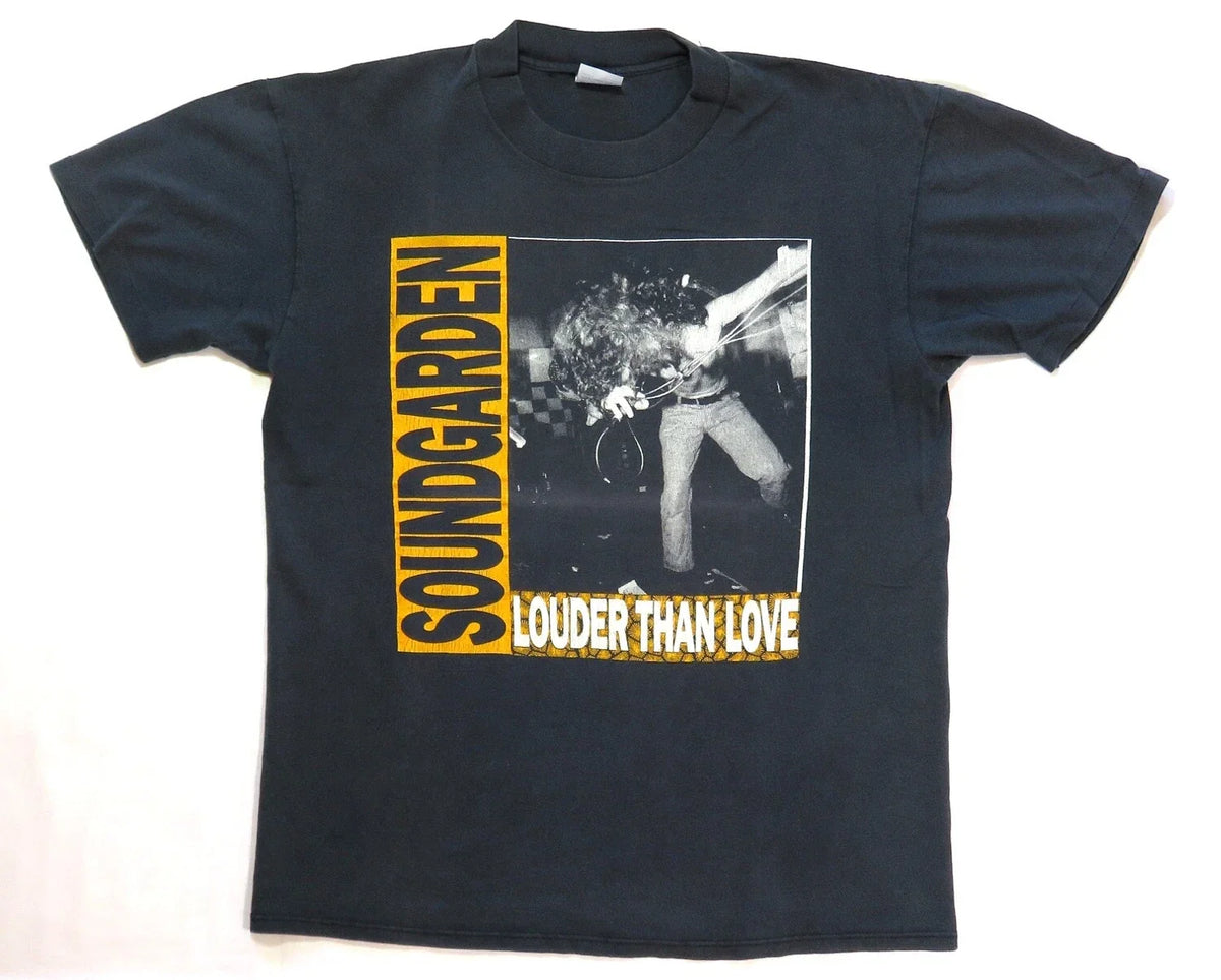 Soundgarden Vintage T Shirt 1989 Louder Than Love Tour Dates Seattle Grunge Unisex