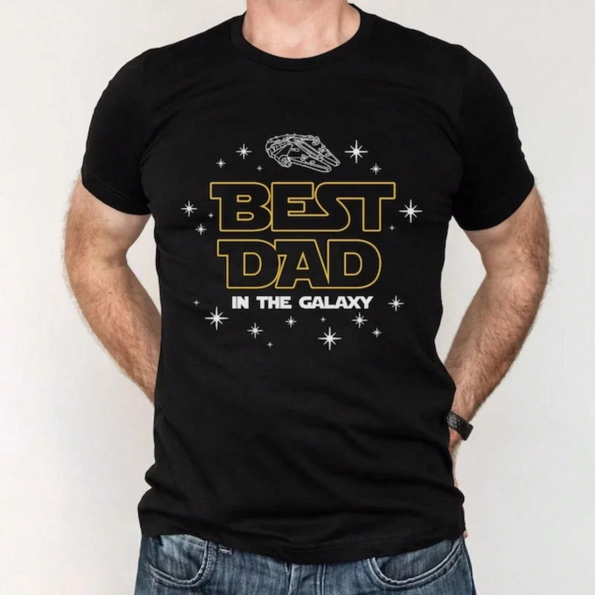 The Best Dad In The Galaxy Shirt, Father's Day Gift, Gift For Dad, Husband Gift Unisex