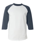 Tultex 3/4 sleeve Baseball plain Raglan Jersey Mens Sports tee Unisex