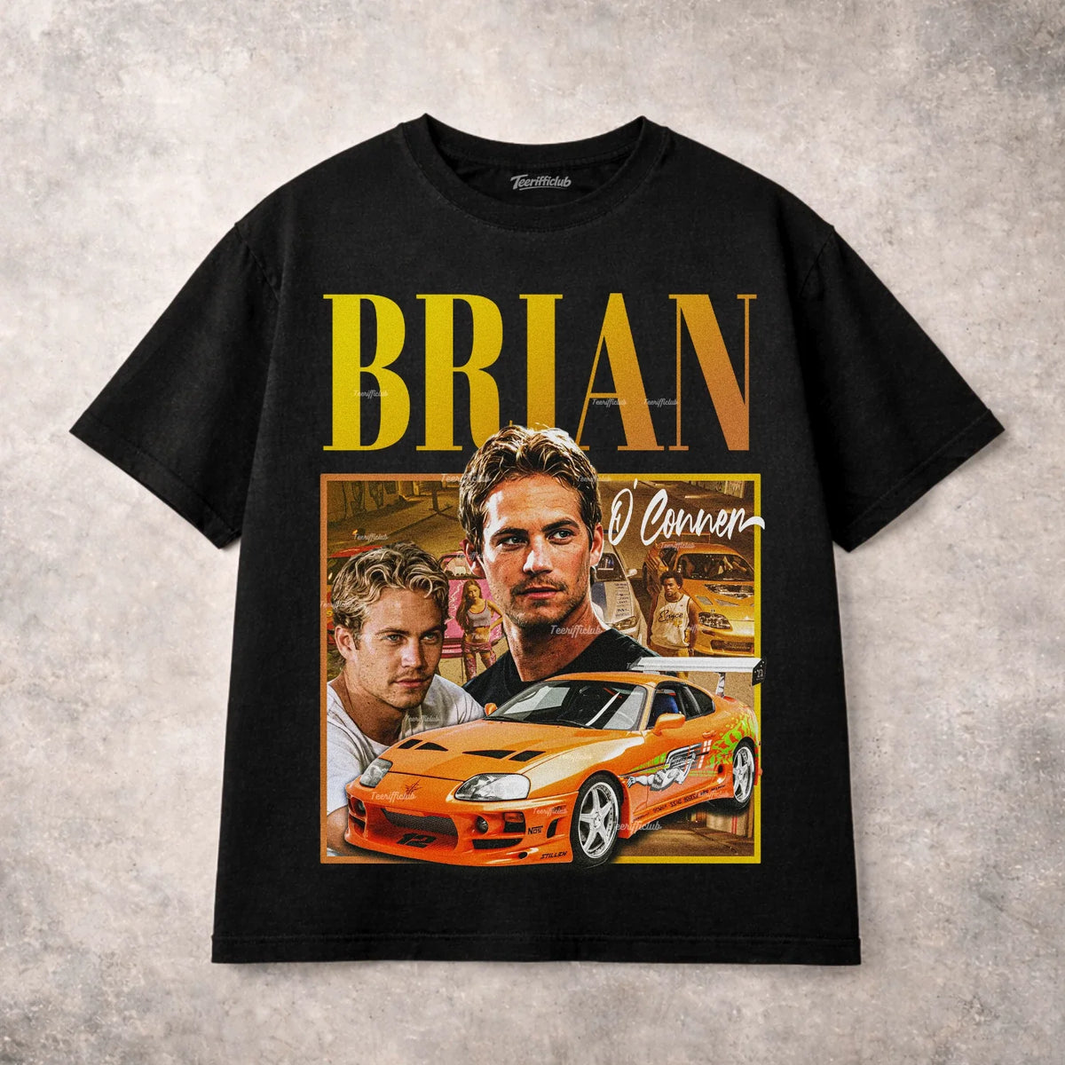 Brian O Conner Fast Furious Paul Walker Graphic T Shirt JDM Movie Unisex Tee Unisex