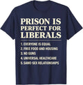 Prison is Perfect for Liberals Funny Anti Liberal Quote Unisex Unisex