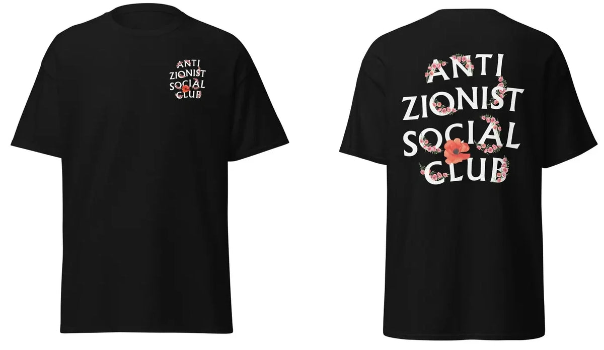 Anti Zionist Social Club Poppy Shirt, Palestine Poppy Shirt Unisex