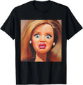 Funny Disgusting Doll face Meme Hilarious Sarcastic Gift Y2K Unisex