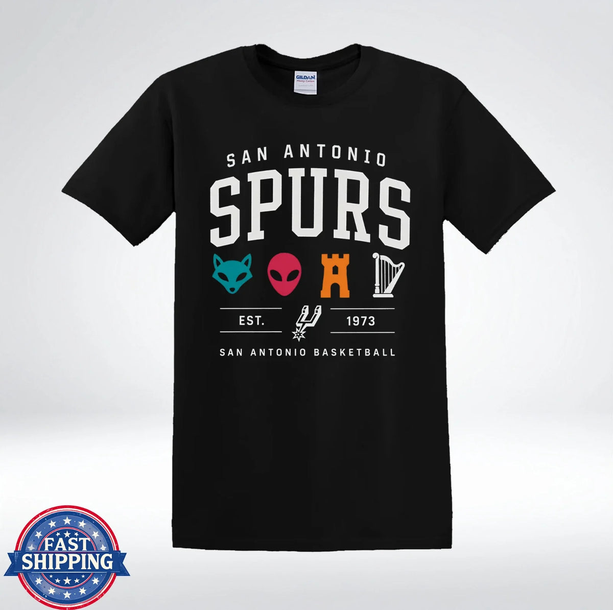 San Antonio Fan Retro Icons Est 1973 Graphic Unisex