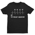 Funny Biker T Shirt Gearshift Heartbeat One Down 4 Up Motorcycle Motorbike Unisex