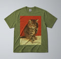 100% Cotton Tee - Regular Fit - Unisex - Cute Sleepy cat - Adorable Animal Unisex