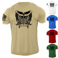Men's American Eagle Flag T Shirt USA Distressed Patriotic 100% Cotton Unisex