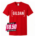Custom GILDAN s Bulk Lot Personalized Logo DTF Printed Tee Business Event Unisex