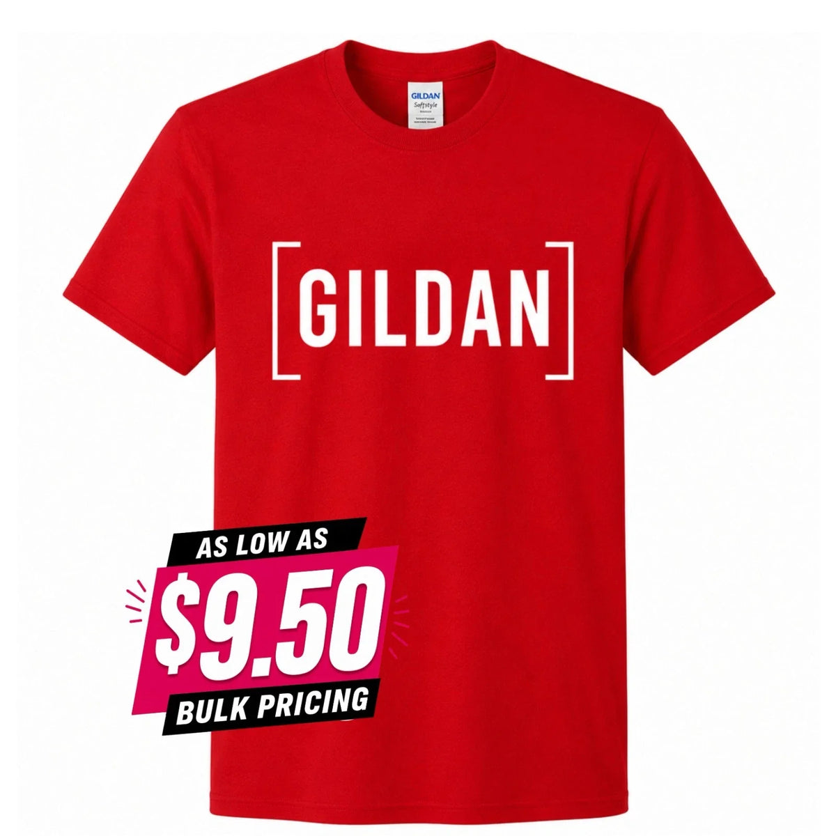 Custom GILDAN s Bulk Lot Personalized Logo DTF Printed Tee Business Event Unisex