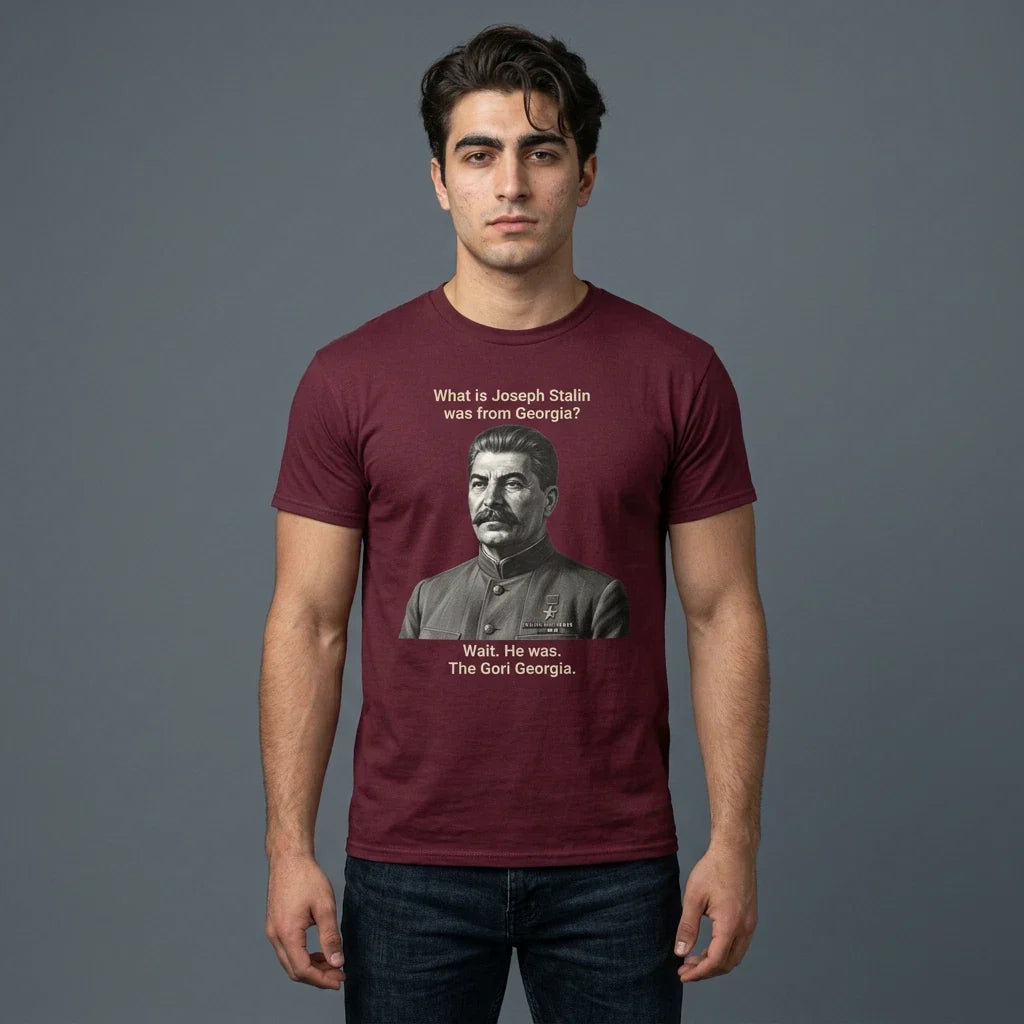 Joseph Stalin Gori Georgia T‑Shirt | Historical Meme Tee | Archival Design Unisex
