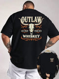 Western Double-Sided Print Men's , American Retro Elements Unisex