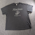 US Marines Semper Fi Shirt Men’s 2XL Black Gildan Heavy Cotton Graphic Tee Unisex