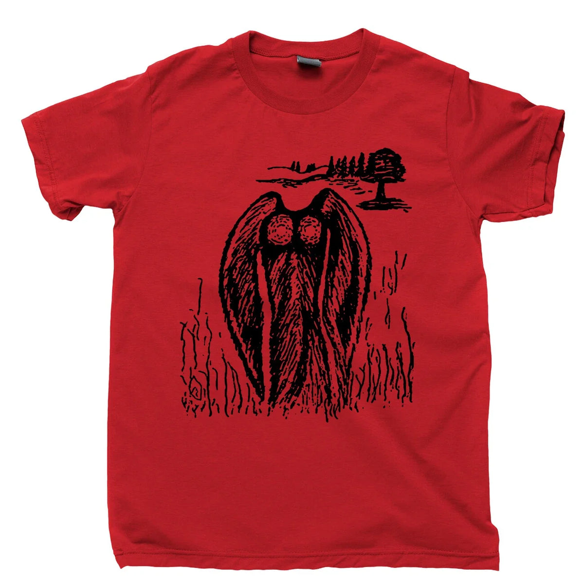 Mothman T Shirt Appalachia West Virginia Folklore Supernatural Paranormal Tee Unisex