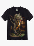 Rock Eagle Men's Short Sleeve Graphic Screen (GW), Dragon Unisex