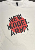 New Model Army (NMA) Classic Logo White T SHIRT - New Official Unisex