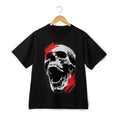 Unisex Vintage Red Skull -Retro Dark Art Washed Graphic Tee Free Shipping Unisex