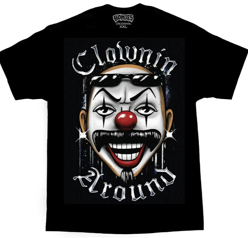 DGA T Shirt Homies Clown Prince Big Face Lowrider Chicano Art David Gonzales Unisex
