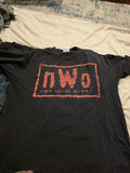 Vintage Men Wollfpack NWO Faded Black T Shirt Unisex