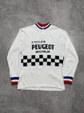 Vintage 1976-80 Long Sleeve Cycles Peugeot Michelin Unisex
