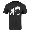 Bigfoot Walking Wiener Dog Funny Sasquatch Dachshund Shirts Unisex