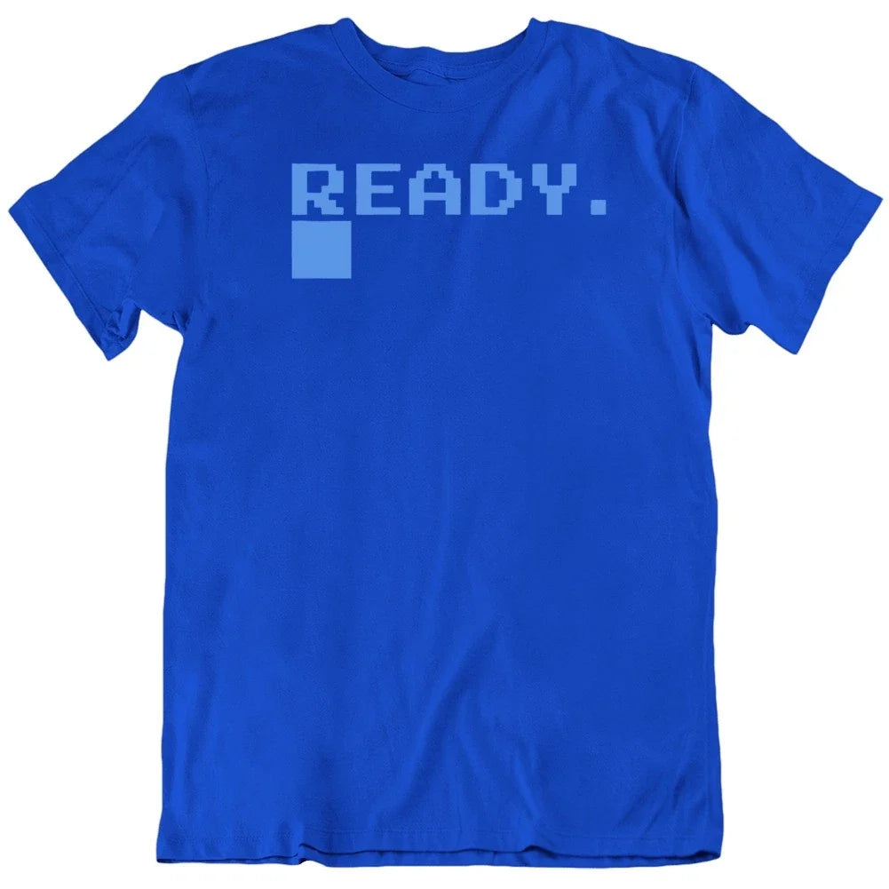 Commodore c64 Ready logo defunct Retro videogame T Shirt Unisex