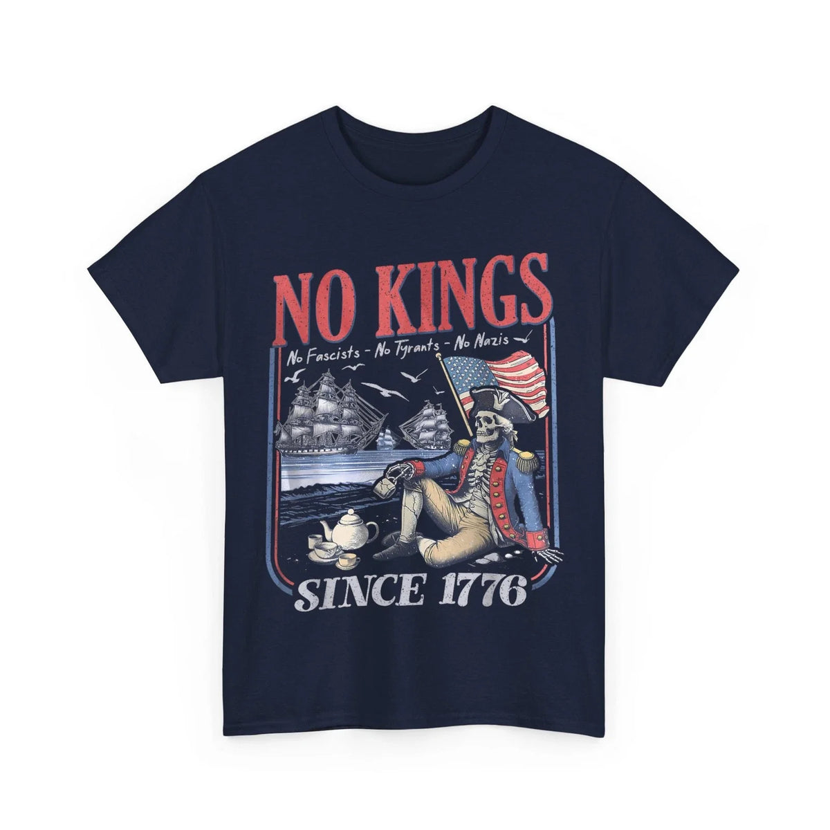 Retro No Kings No Fascists No Tyrants No Nazis Since 1776 Unisex