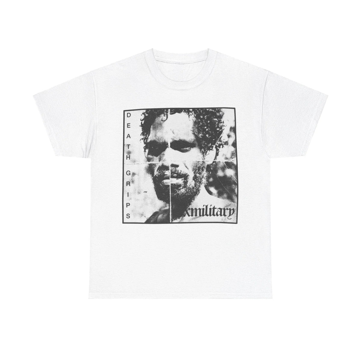 Death Grips Exmilitary Classic Tee Album Tour Merch - White All Sizes Unisex